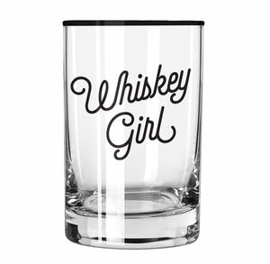 Whisky Girl On The Rocks Glass