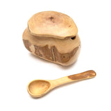 Repurposed Coffeewood Sugar Bowl and Spoon